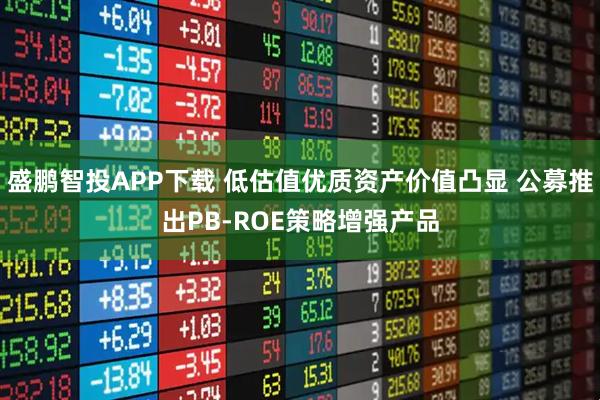 盛鹏智投APP下载 低估值优质资产价值凸显 公募推出PB-ROE策略增强产品